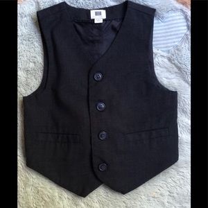 Wool Suit vest for Toddler boys in navy blue
